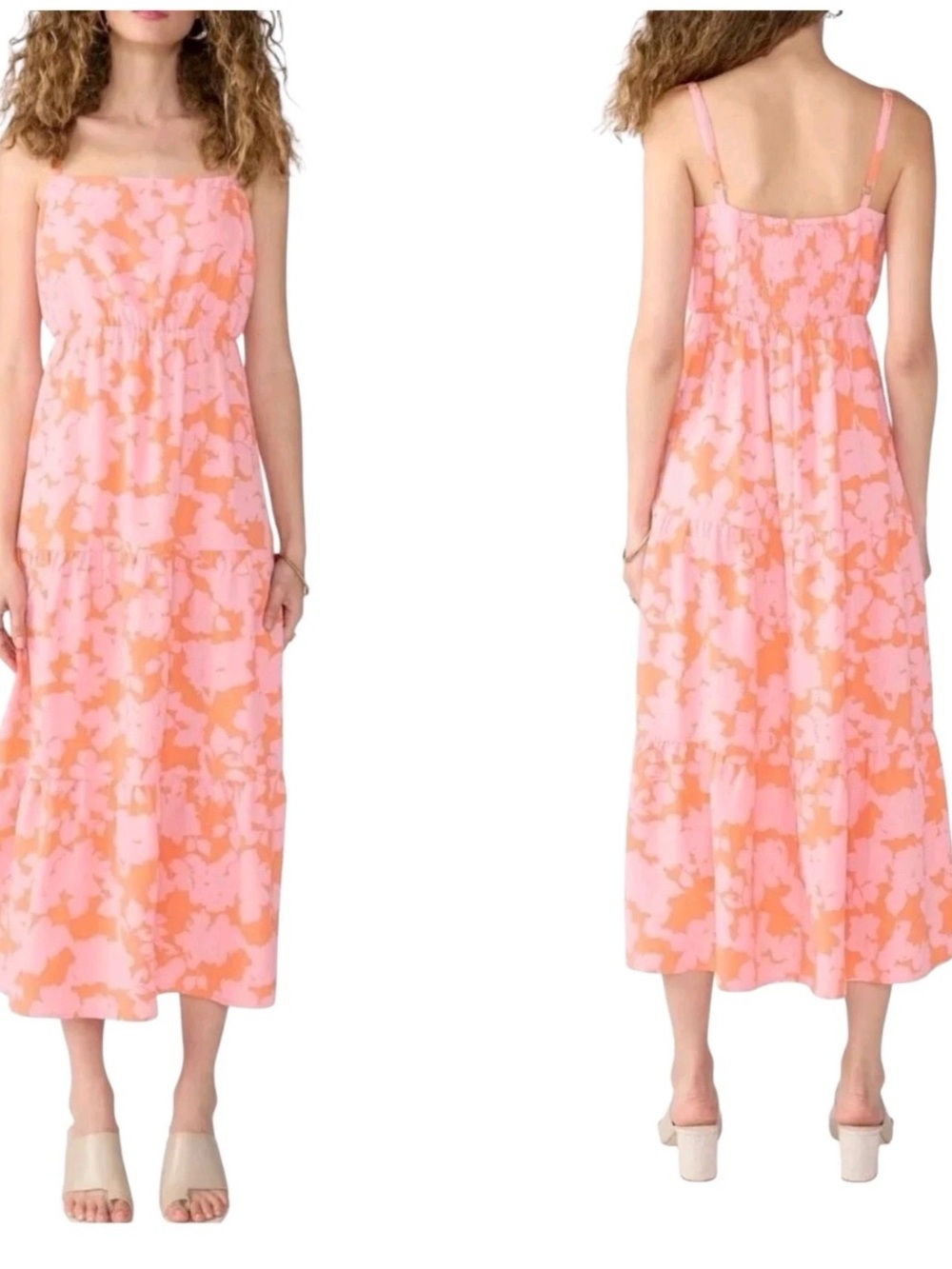 Social Standard by Sanctuary Floral Smocked Back Maxi Dress Size XX Large NWT